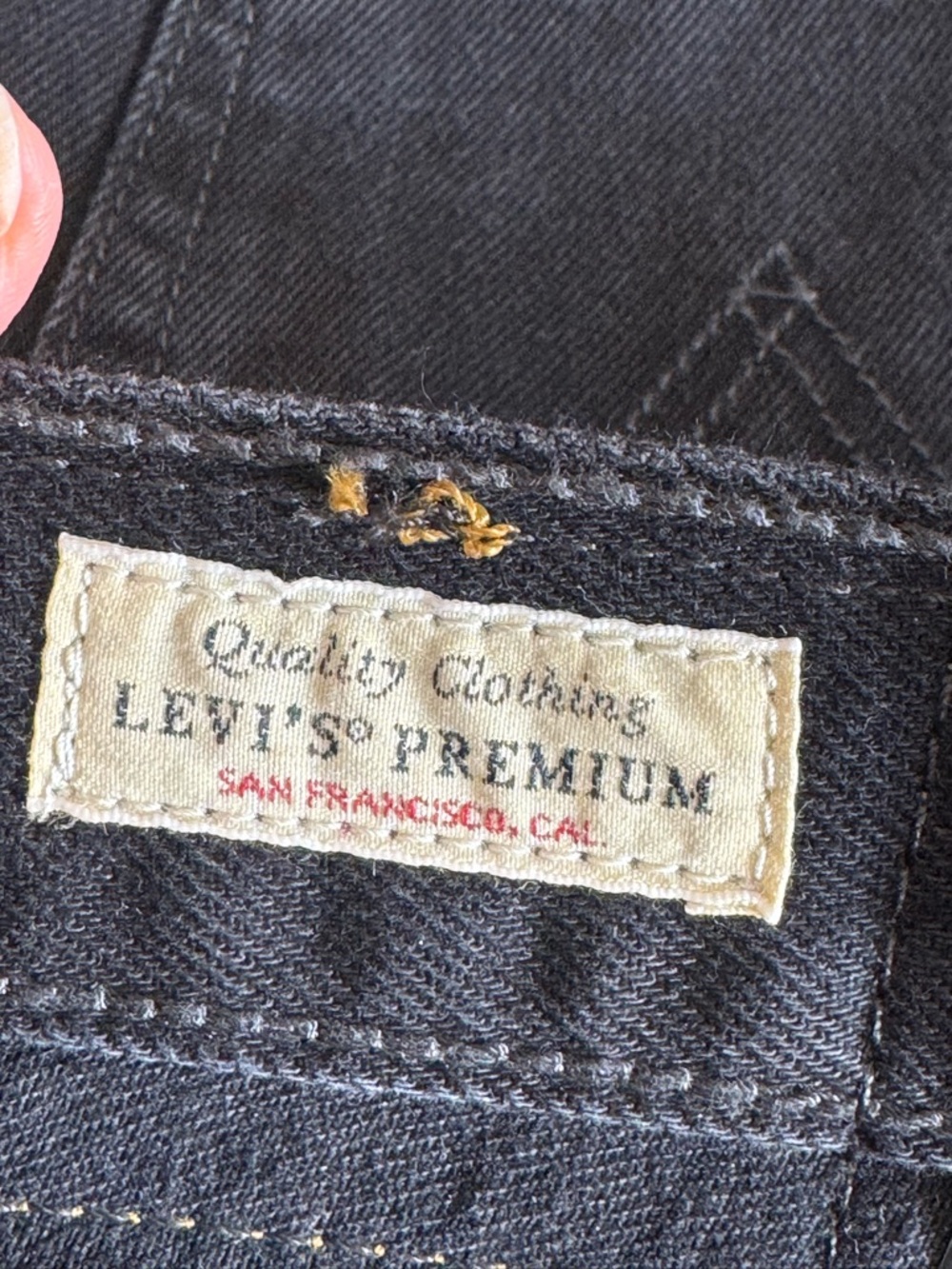 Levi’s Jeans Womens Size 31 Ribcage Wide Leg super high Rise Black Denim New - Picture 10 of 12